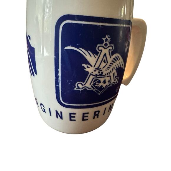 Anheuser Busch Corporate Engineering Plastic Mug Employee Promo Breweriana Logo - Picture 8 of 9